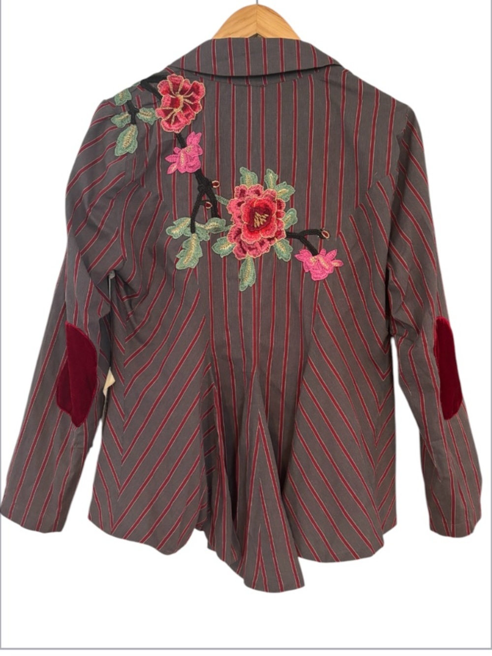 Aratta Silent Journey Statement Embroidered Blazer NWT - Picture 12 of 15